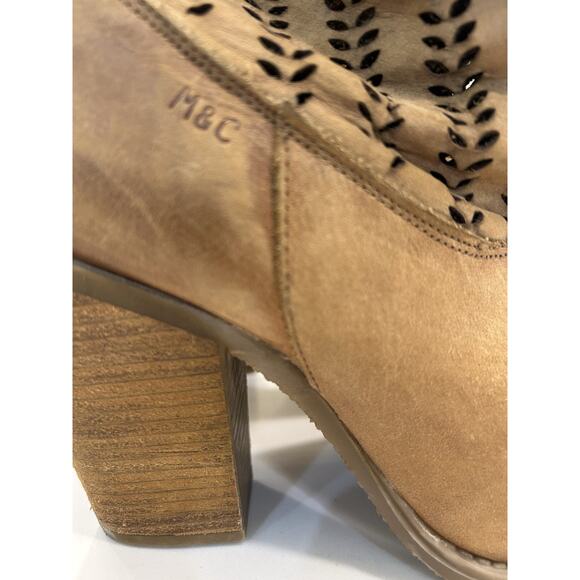 Anthropologie Musse And Cloud Size 9 Avaly Ankle Boots Brown Suede Booties‎ Boho - Picture 6 of 13